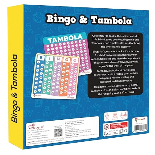 Tambola - 48 Reusable Tickets 90 Coins
