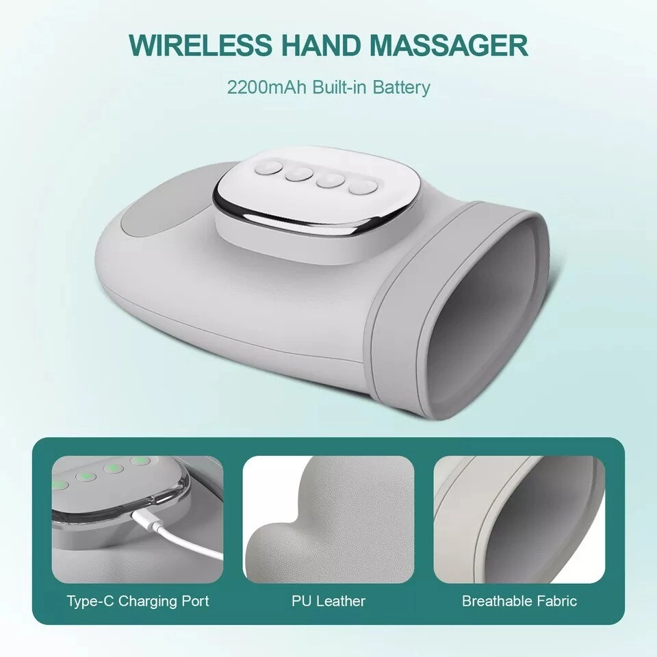 Hand Massager - Cordless Compression Heat