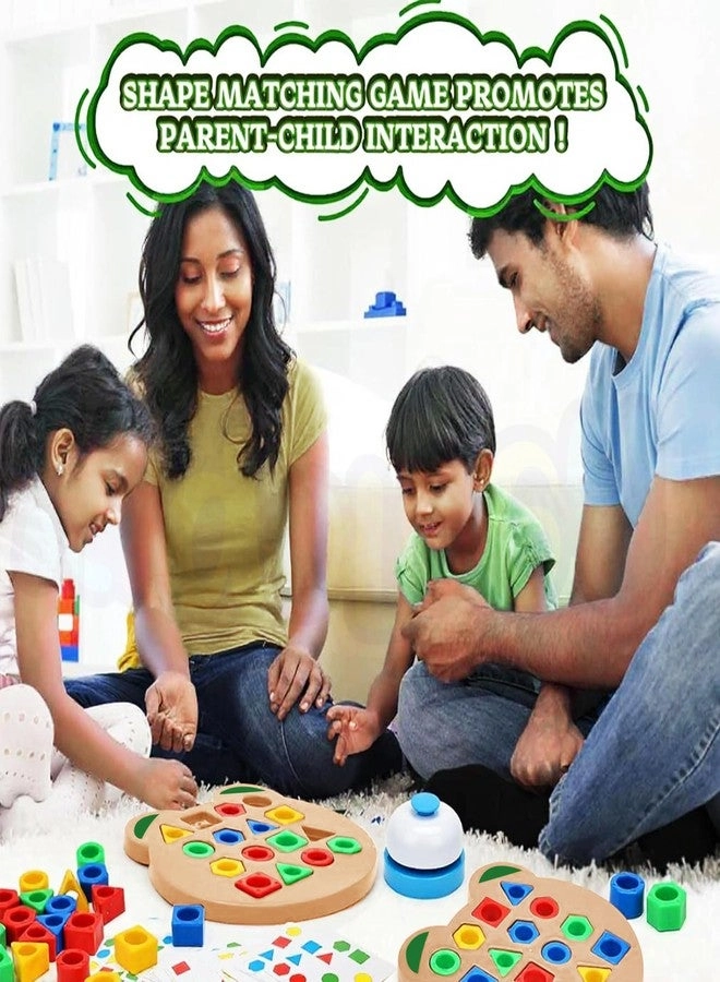 Geometric Shape and Color Matching Puzzle Board Game - 3+ Years