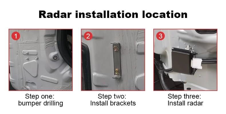 77 GHz Millimeter Wave Radar - 12V Blind Spot Detection System