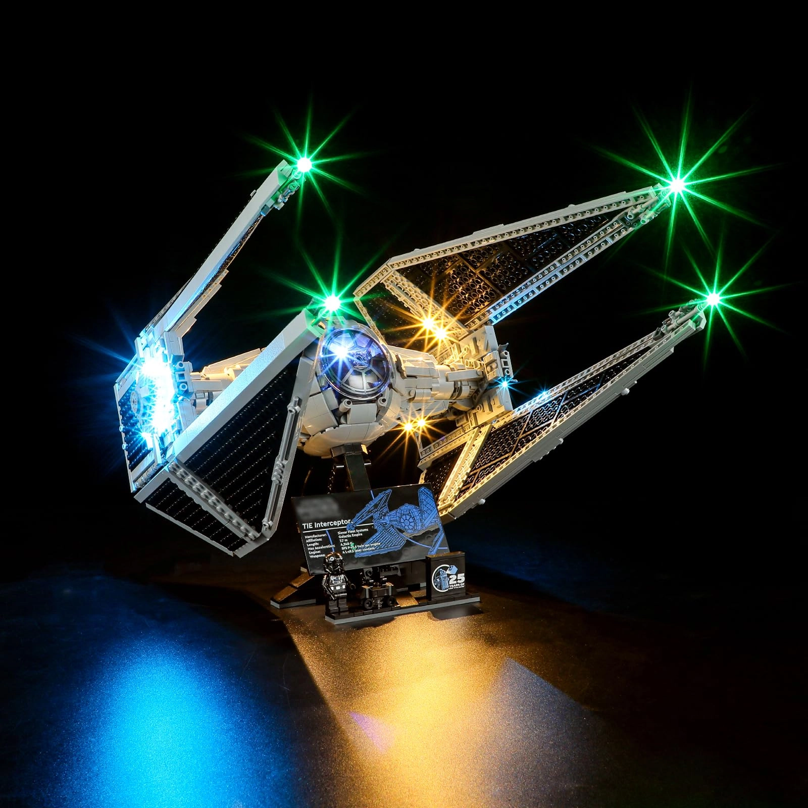 Vaodest Led Light for LEGO 75382 Tie Interceptor - Plastic 1
