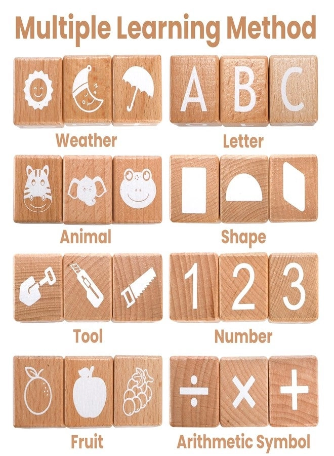 Wooden Alphabet Blocks - 26 pieces