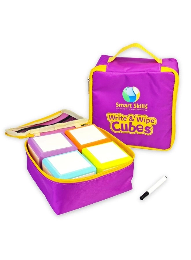 smart skills Write & Wipe Cubes - 4 pcs