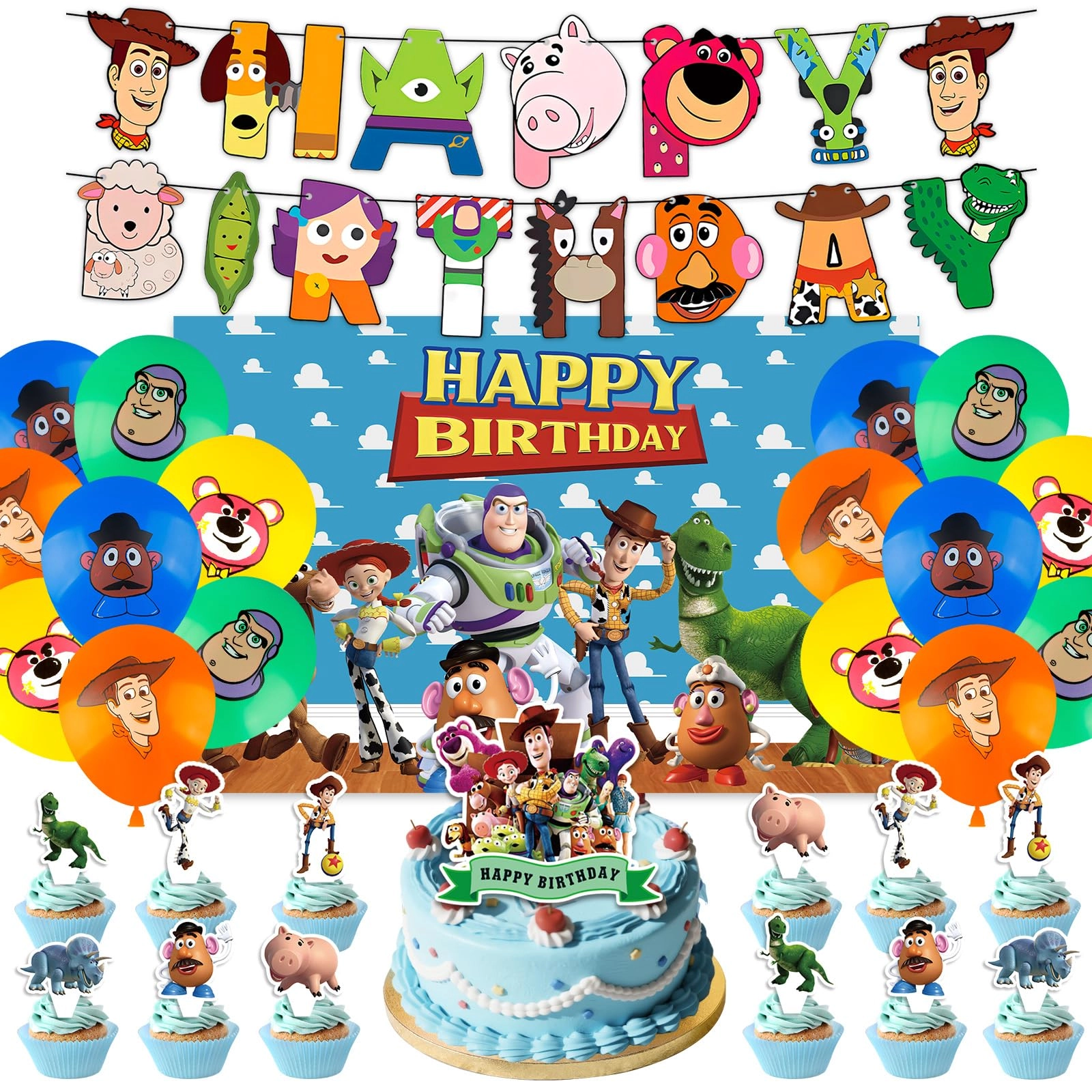 Toy Inspired Story Party Decorations - 43PCS Birthday