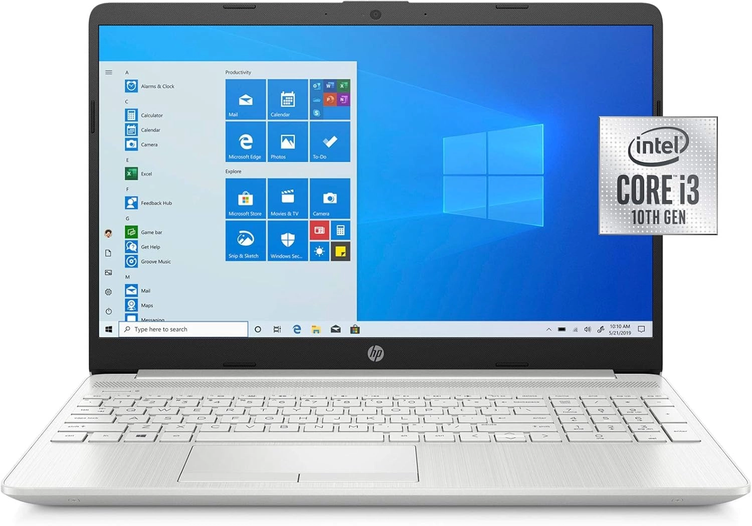 HP 15-DW1024 - 15.6'' Core i3-10110U 4GB DDR4 128GB SSD