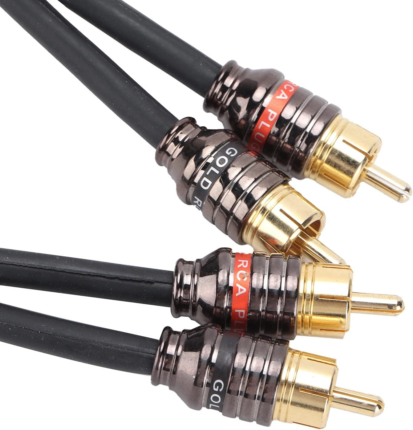 Car Audio Signal Cable - 4.5m/180in Black PVC