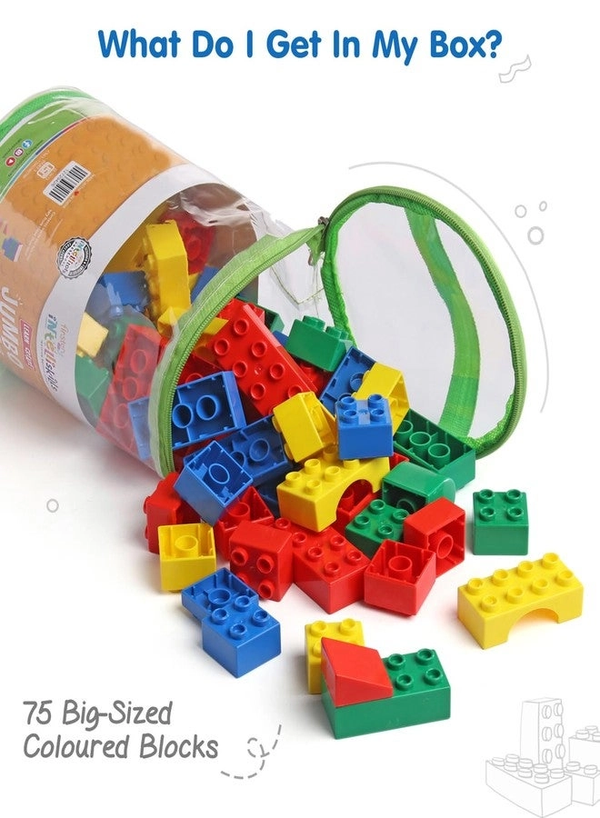 Premium Jumbo Building Blocks - 75 pcs