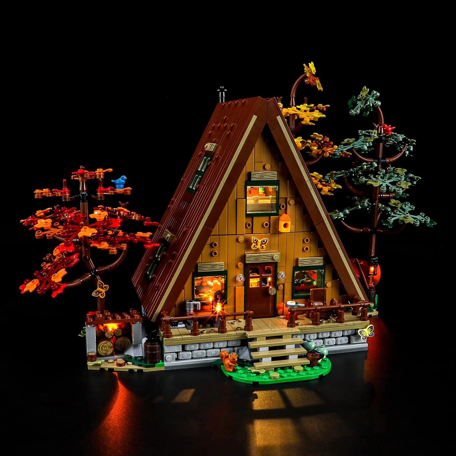 BRIKSMAX Led Lighting Kit for A-Frame Cabin (LEGO-21338)
