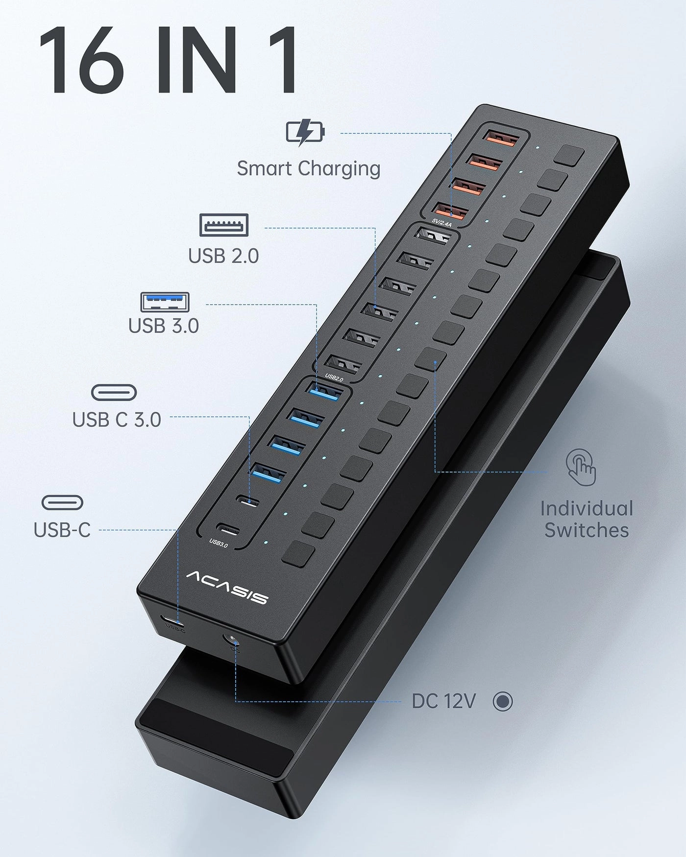 Powered USB 3.0 Hub - PC