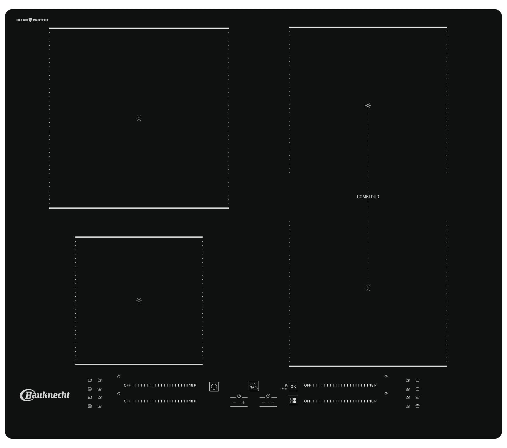 Bauknecht BS 3560B CPNE Induction hob