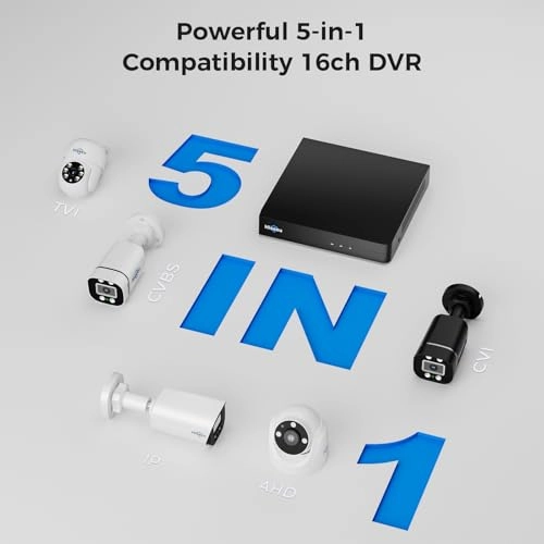 Wired Security Camera System - 16PCS 16CH 5MP