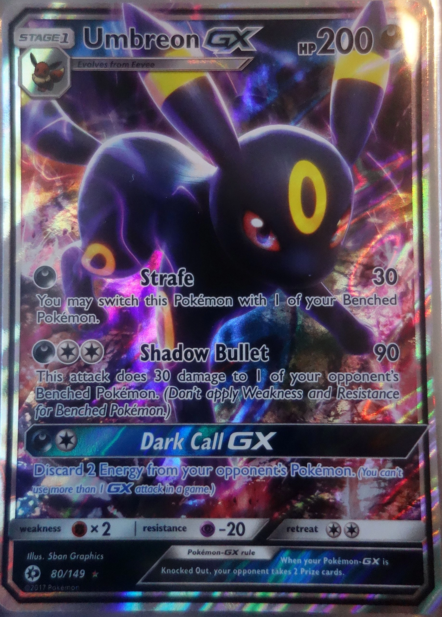 Pokémon Umbreon GX 80149