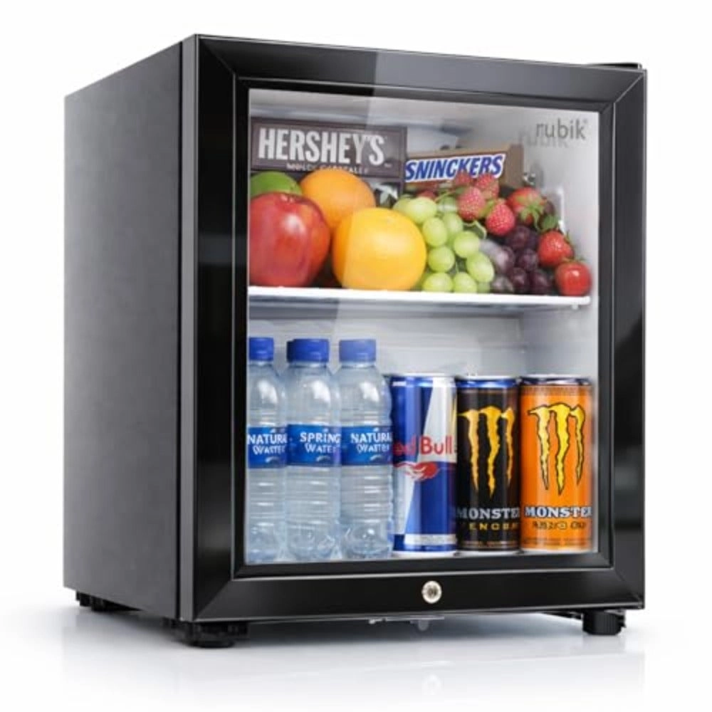 Generic Mini Refrigerator - Tempered glass door Key lock