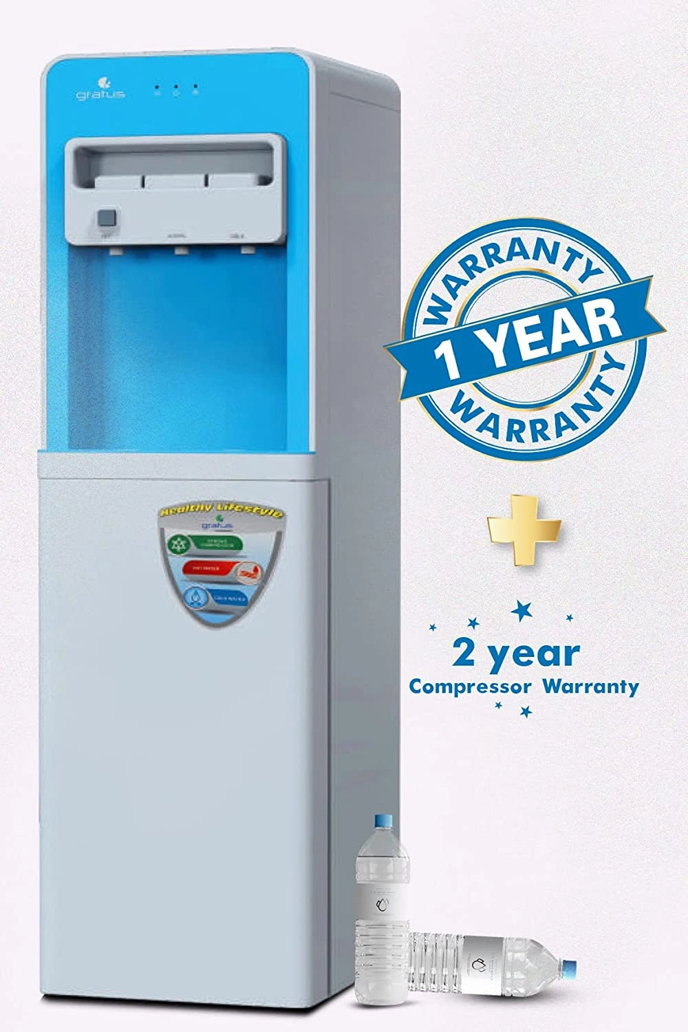 GWD2132ACFCW - Hot & Cold 3 Tap Floor Standing