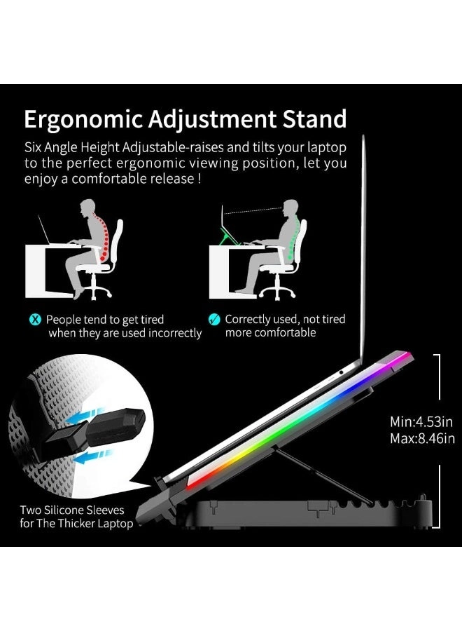 ICE COOREL Gaming Laptop Cooling Pad - 6 Fans 15-17.3 Inch