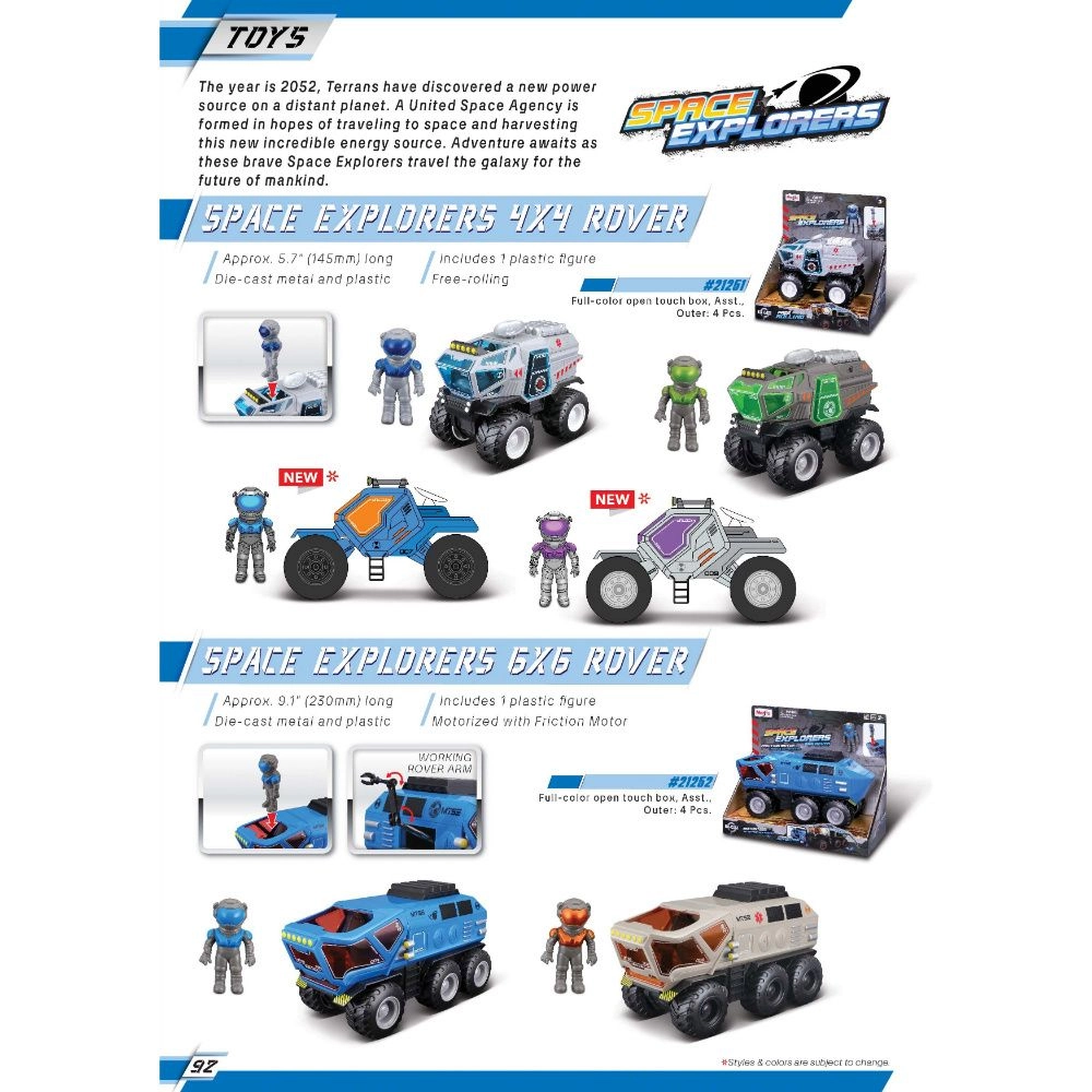 Space Explorers 4X4 Rover - 5.7 Inch White