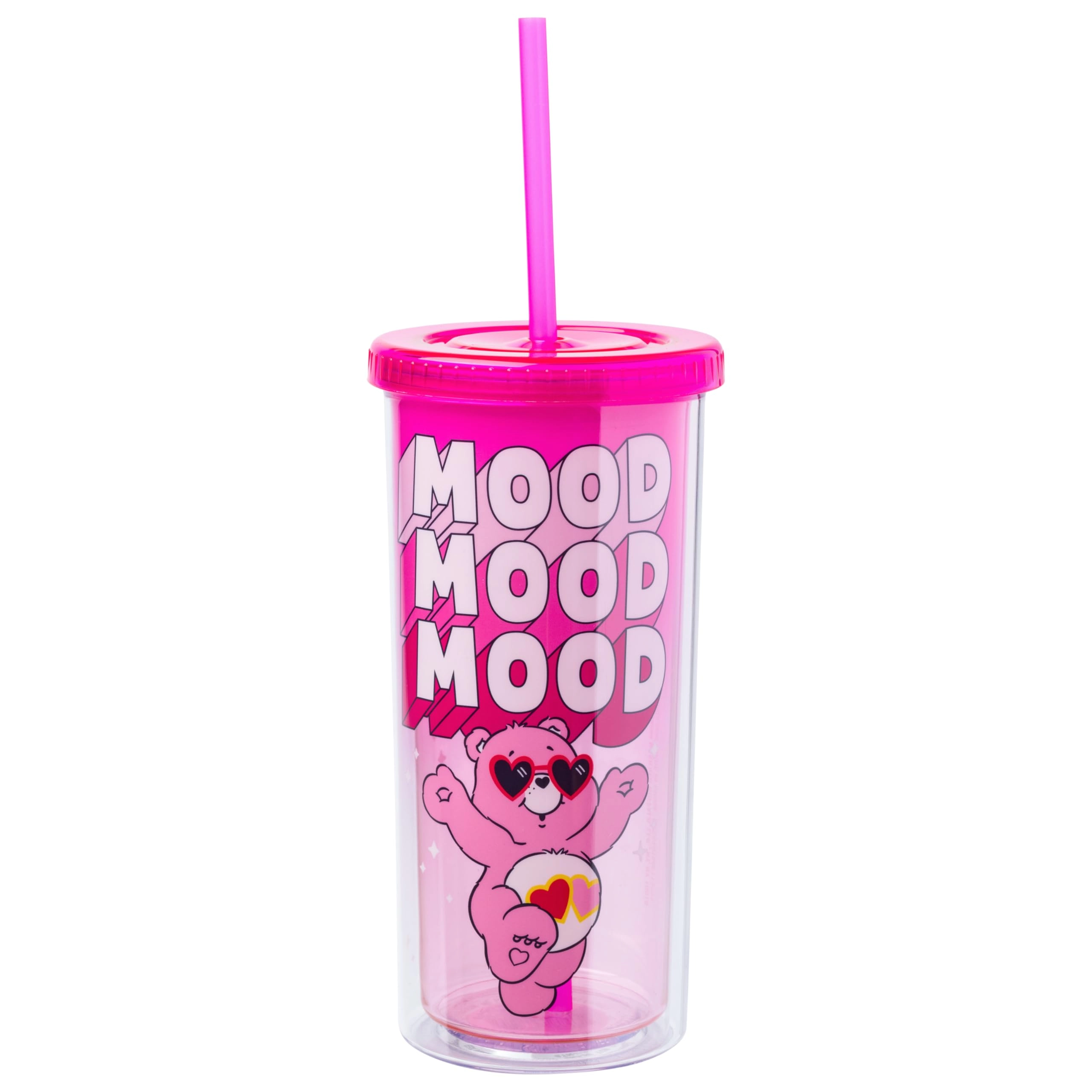 Silver Buffalo Care Bears Love-A-Lot-Bear Mood Reusable Cup - 1 pcs Glitter