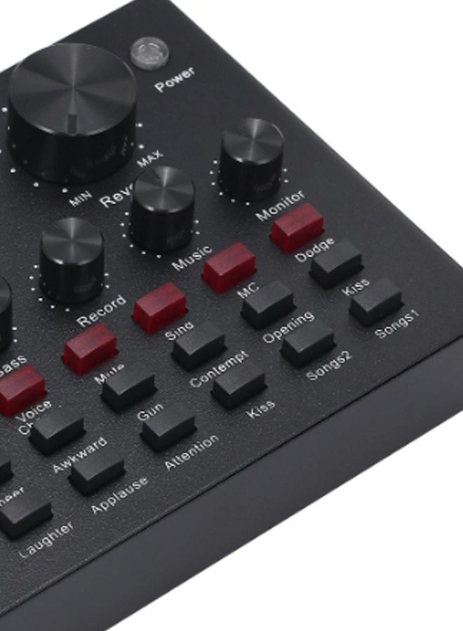 Sound Card for Audio Broadcast - USB 12 sound effects 6 modes Bluetooth