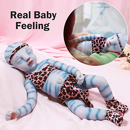 Na'vi Avatar Reborn Baby Doll - 20 Inch Full body Silicone