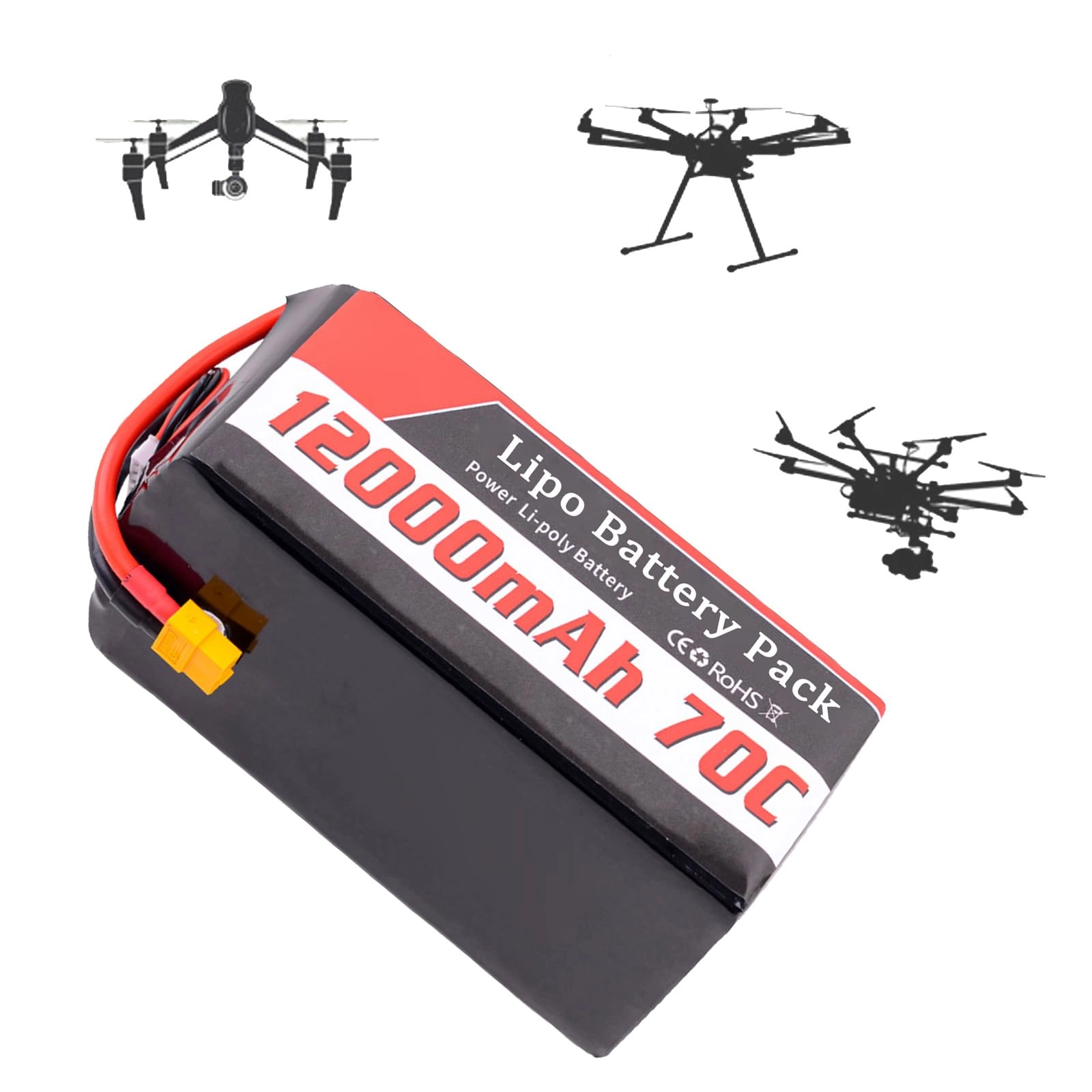SSCYHT 70C Lithium Battery - 22.2V 12Ah 1Pack
