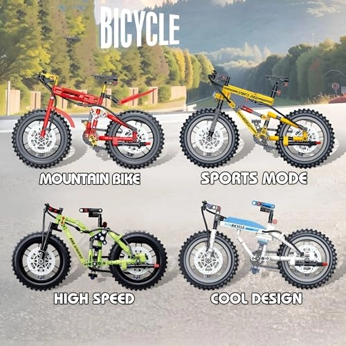 Technik Bicycle Building Blocks Set - 240 pcs