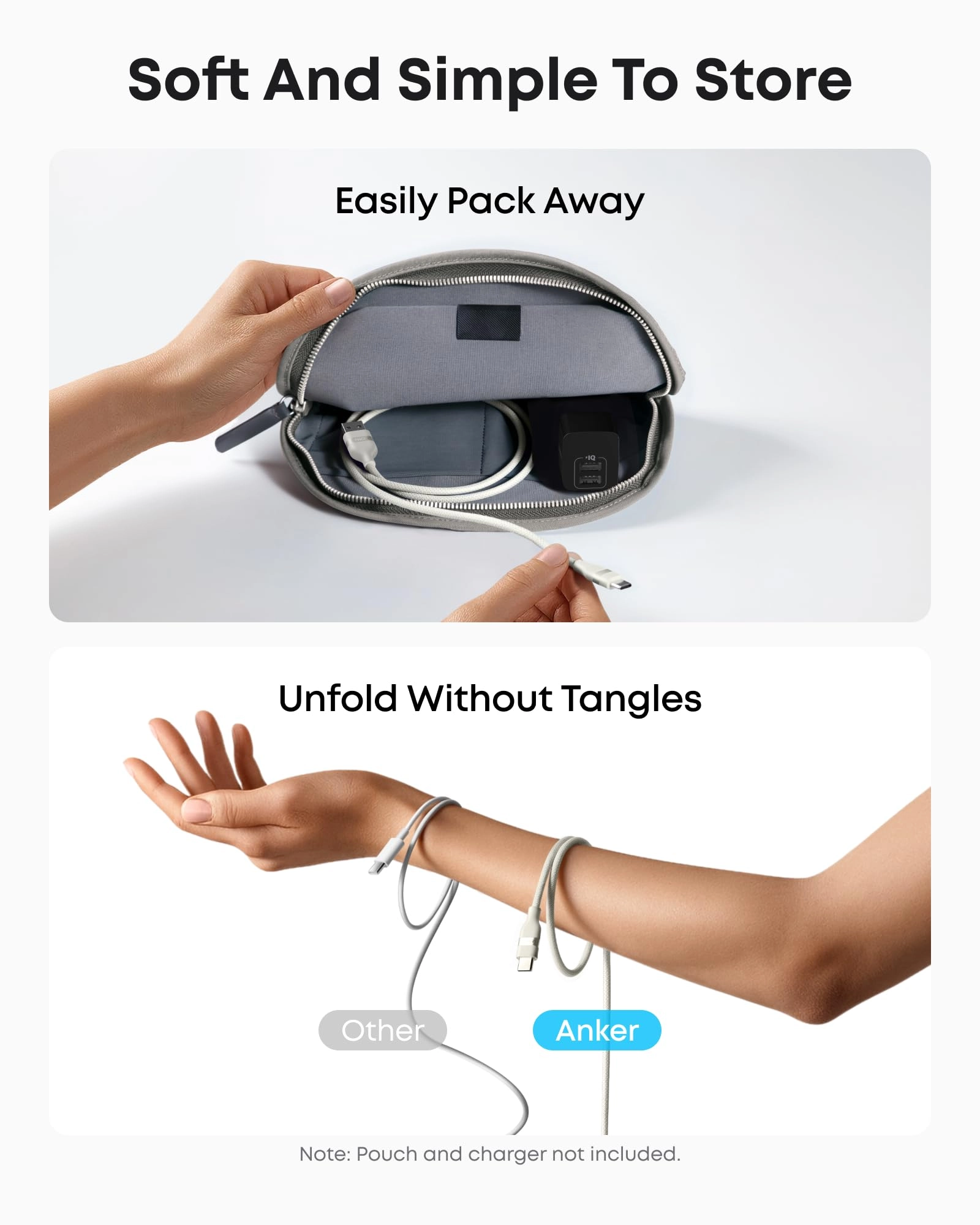 A82G2 Cable USB-A to USB-C 0.9m Braided