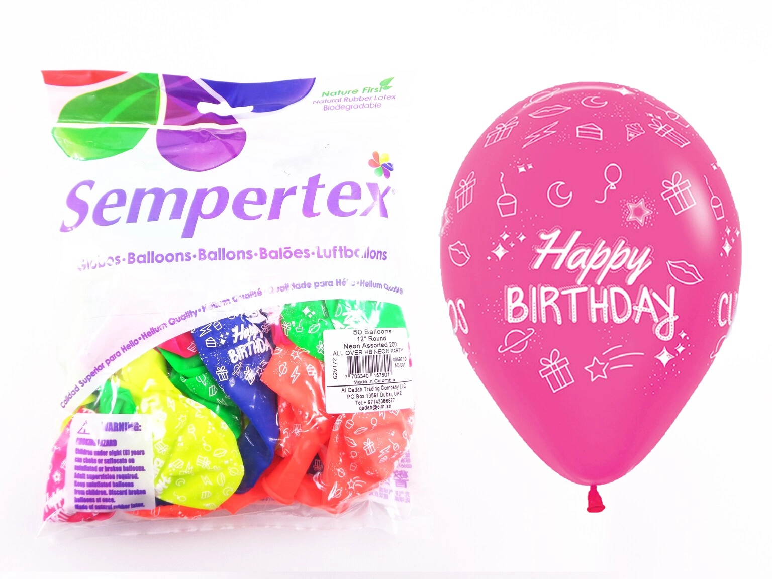 12" Round Balloons - 50pcs