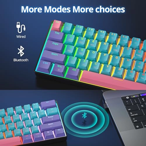 60% Wireless Mechanical Keyboard -  Wired/Wireless