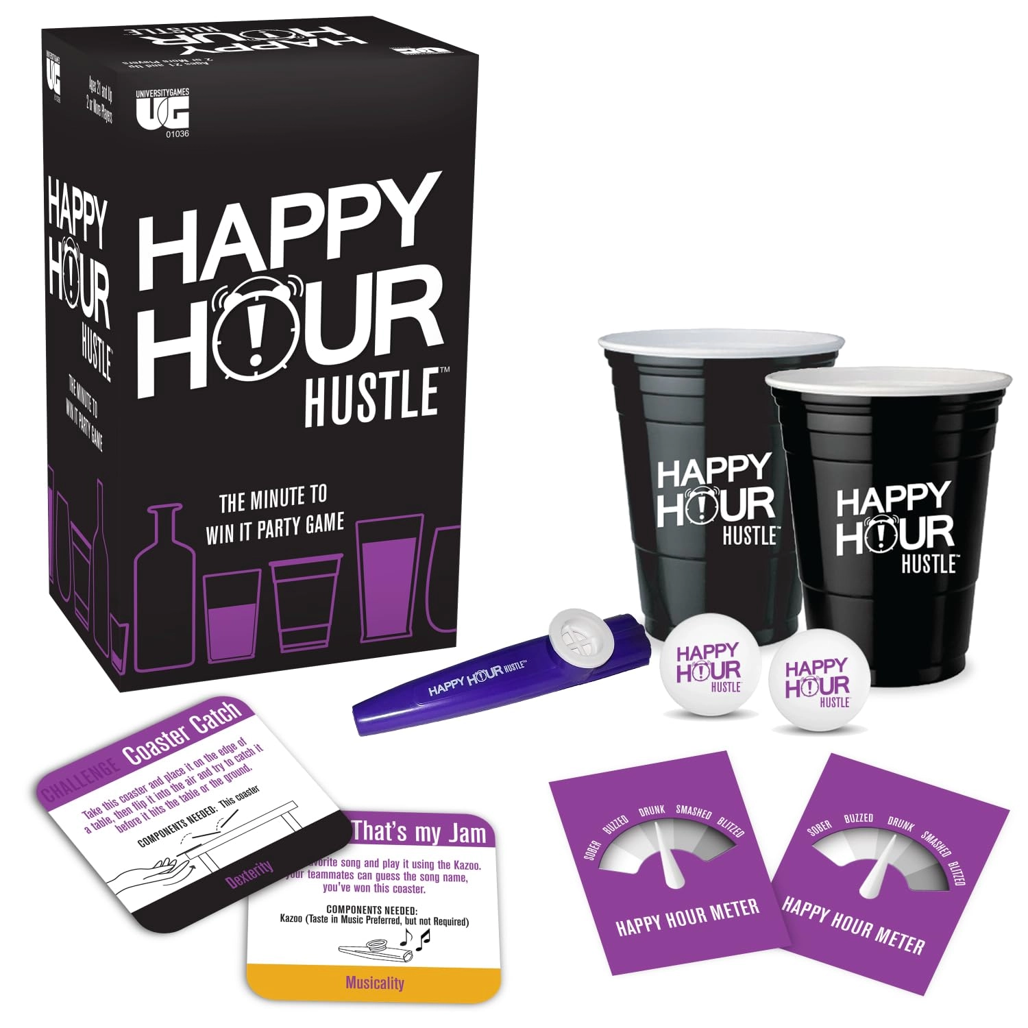 Paul Lamond Games Happy Hour Hustle - Ages 21 and up 100 Challenges