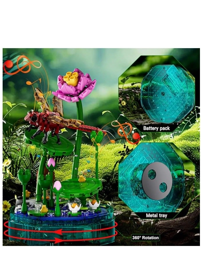 Insect Building Block Set (10106) - Transparent Music Display Box Light Strip