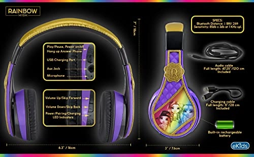 Rainbow High Wireless Headphone