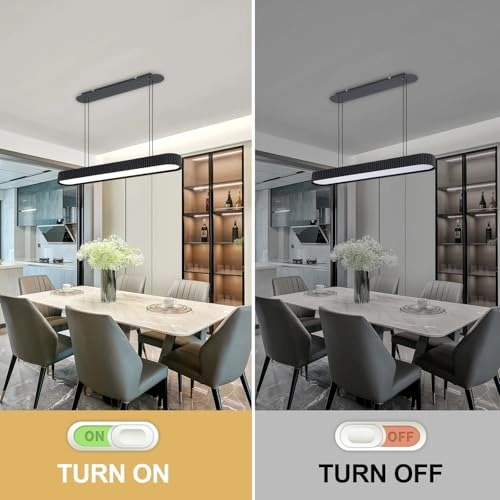 Modern Oval LED Chandelier - up to 100cm