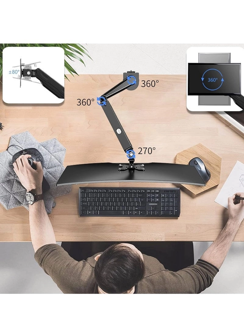 Single Monitor Arm - Single 13-32 Inch VESA 75x75/100x100mm