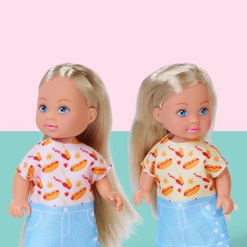 Evi Love Toy Doll - 12 cm Hot Dog Costume Ages 3+