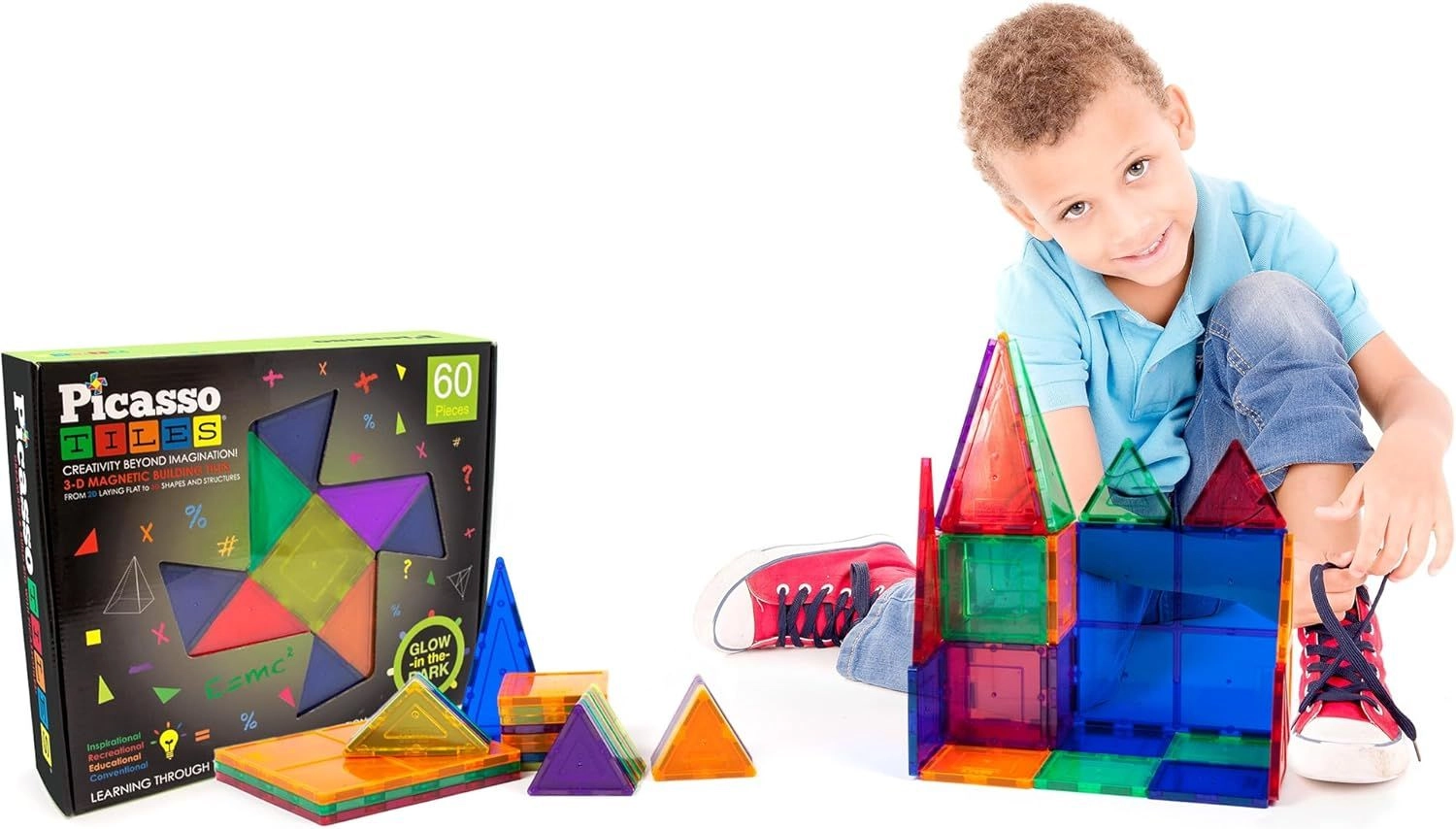 Magnetic Tiles - 60 pcs