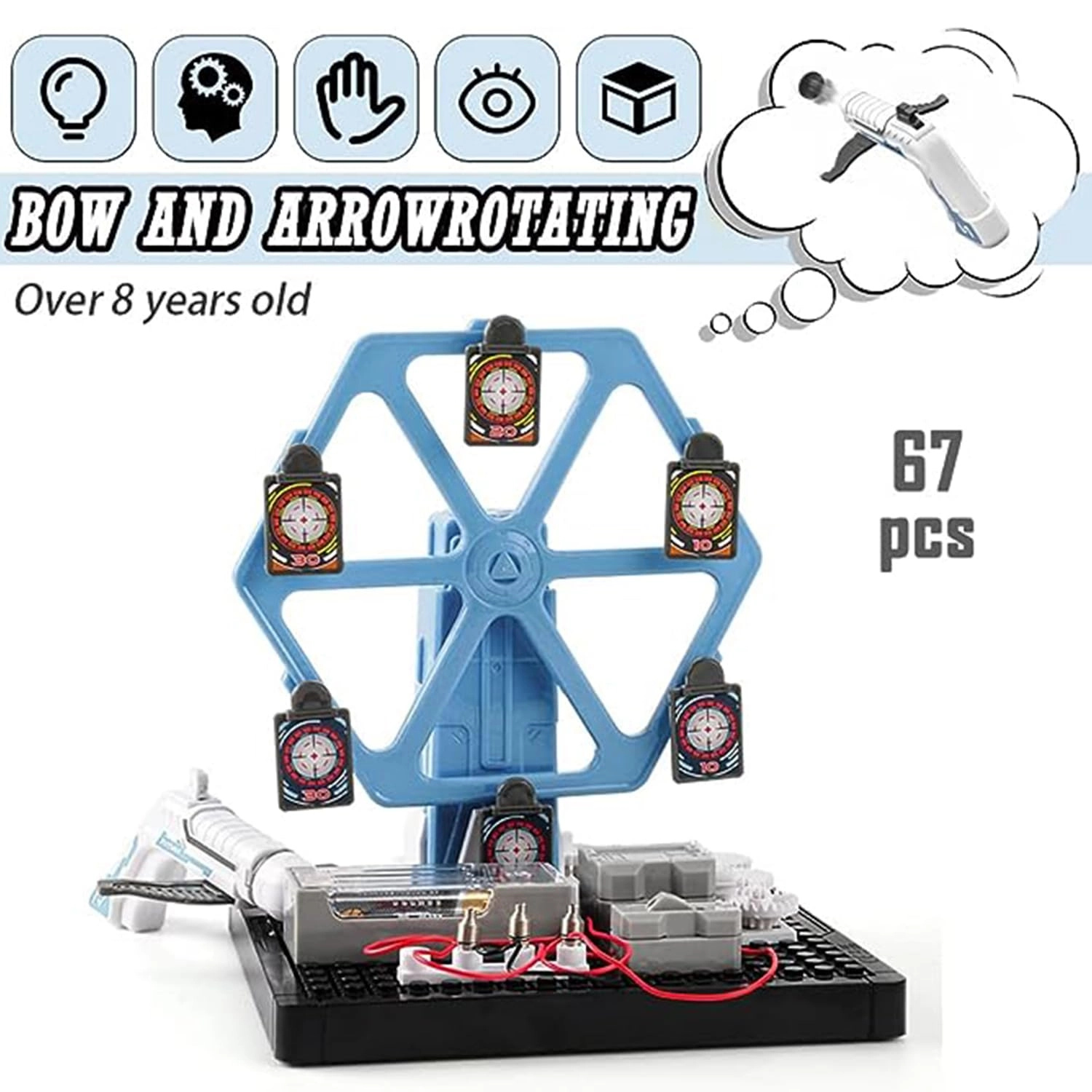 Educational Science Kit Electronics - 8-12 years 67 pieces