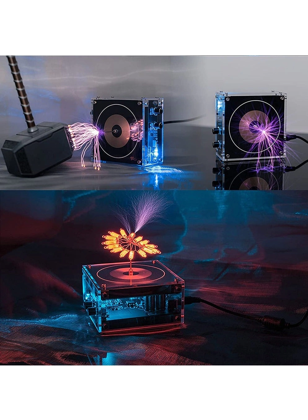 Palm Lightning Tesla Coil