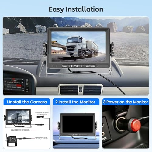 Digital Reversing Camera - Night vision wireless 1024 x 600 pixels