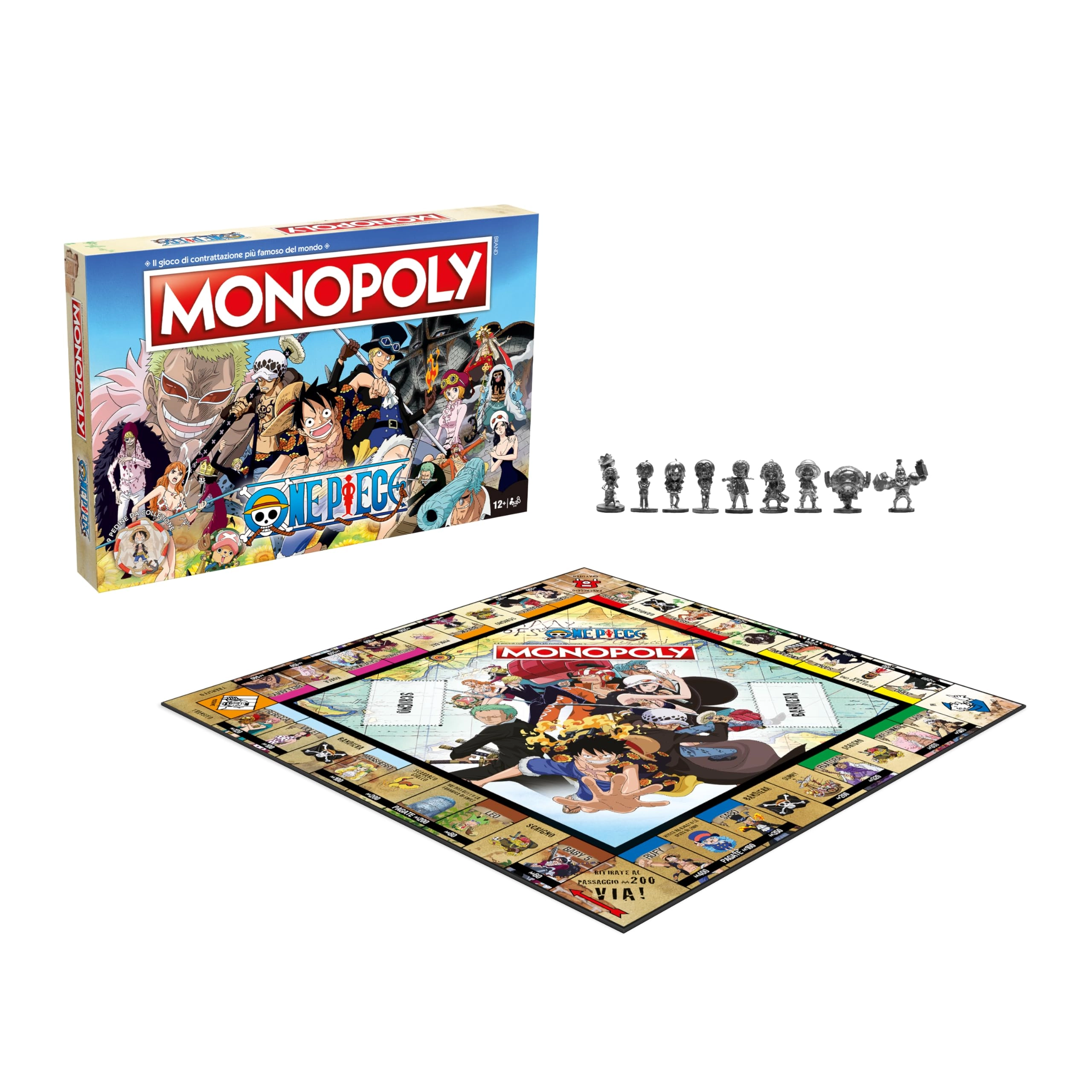 Winning Moves Monopoly One Piece: Italian Edition