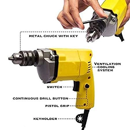 Multifunction Handheld Drill - 10mm 300W-400W 2600 RPM