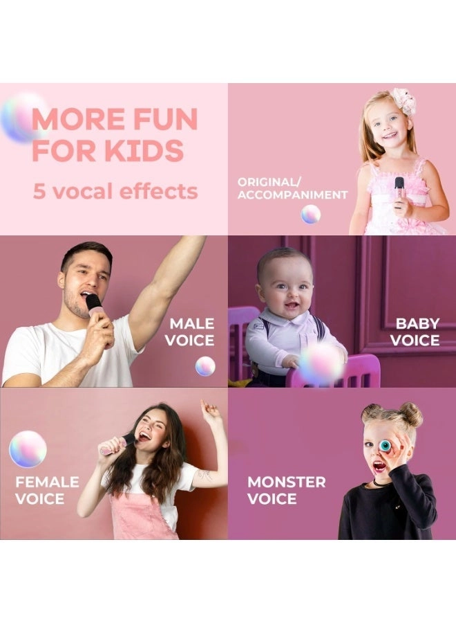 Kids Karaoke Machine - Wireless Microphone Bluetooth 5.0 5-10 hours