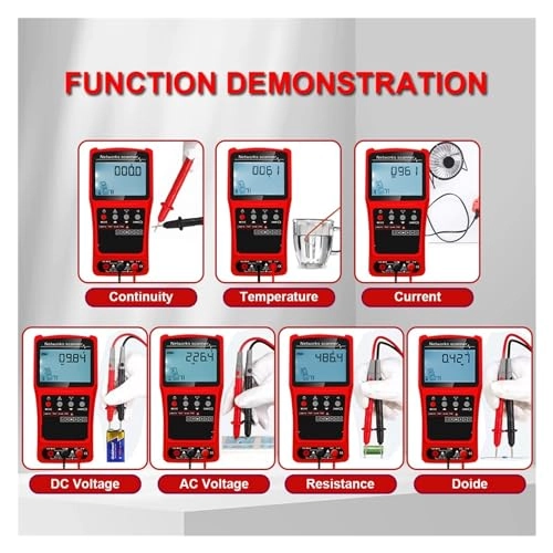 Network Cable Tester - 3in1 Multimeter Visual Fault Locator