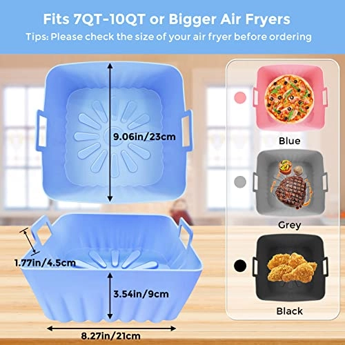 Square Air Fryer Liners - Silicone 2 piece(s)