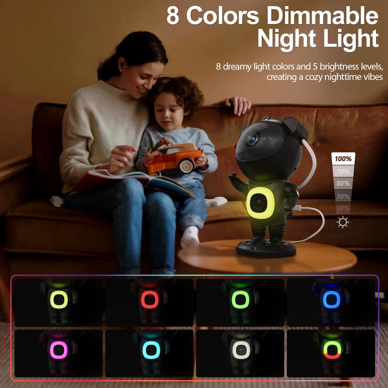 HJ-XKD08 - Astronaut 8-color Bluetooth Speaker