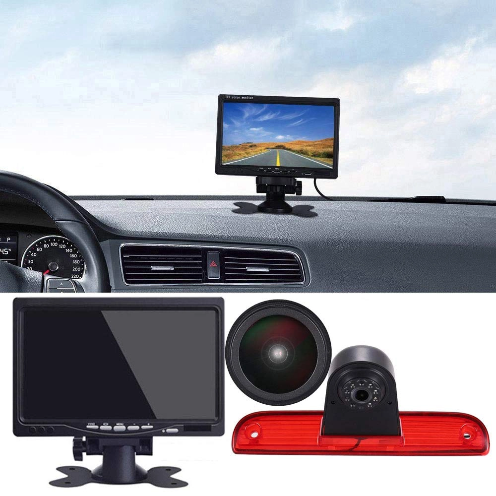 Third Roof Top Mount Brake Lamp Light Rear View Backup Camera - Night vision Wireless 628 x 586