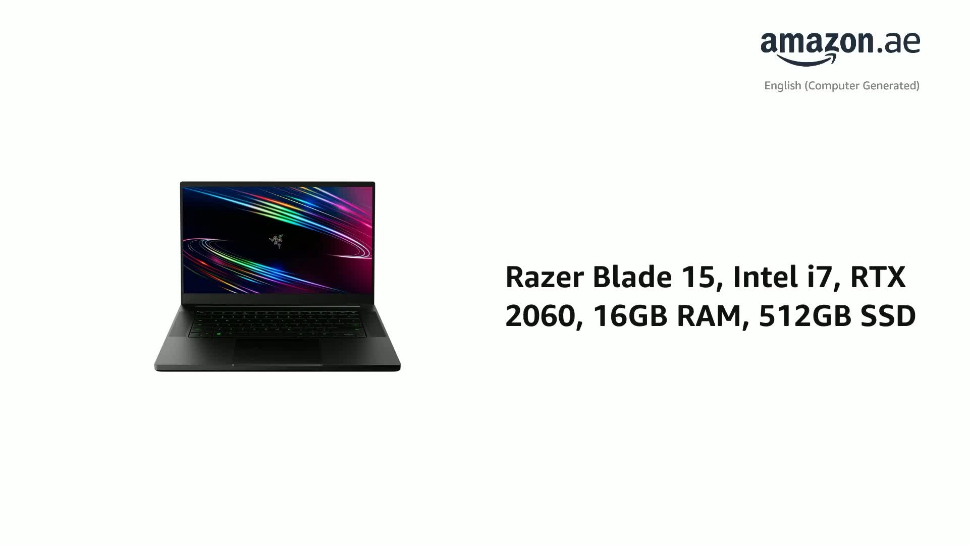 Blade 15 - 15.6'' i7-10750H 16GB DDR4 512GB SSD