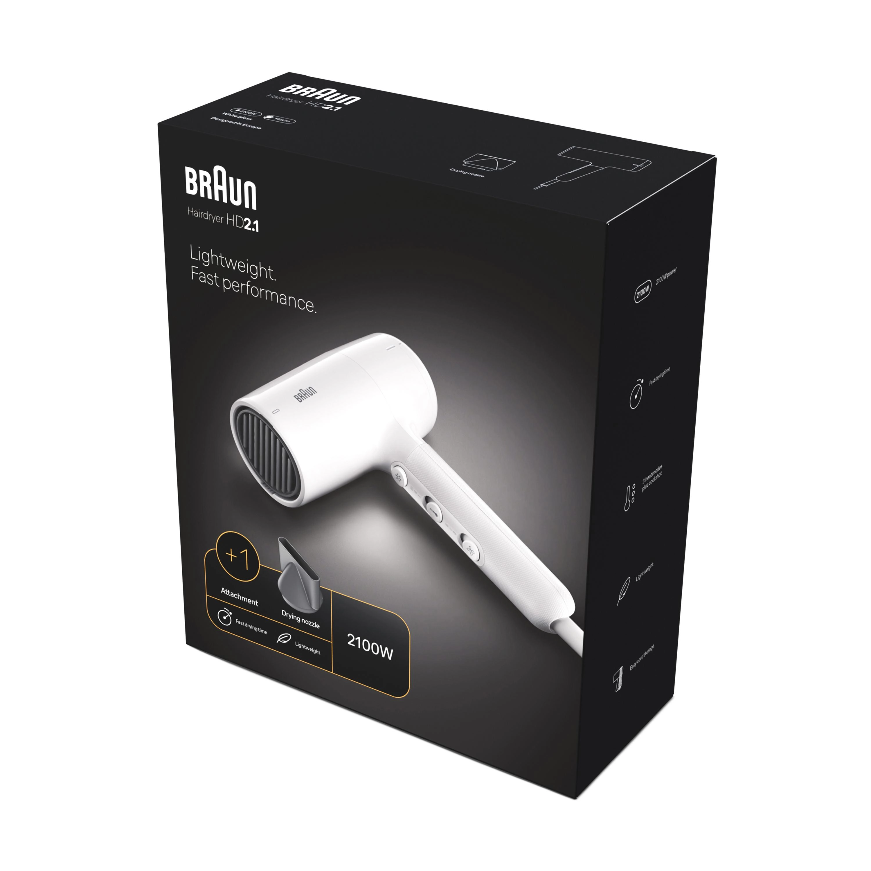 Braun HD2.1 - 2100W Hair Dryer
