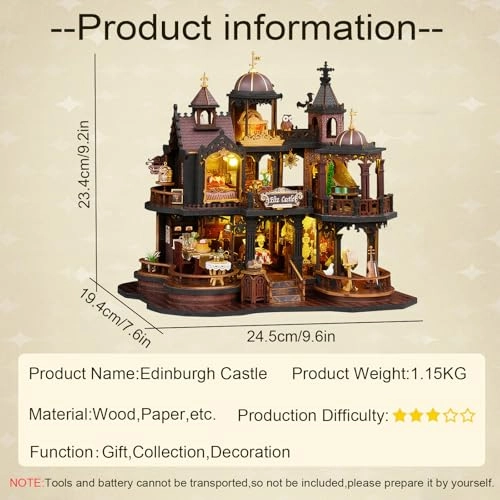 Miniature House Kit - Edinburgh Castle