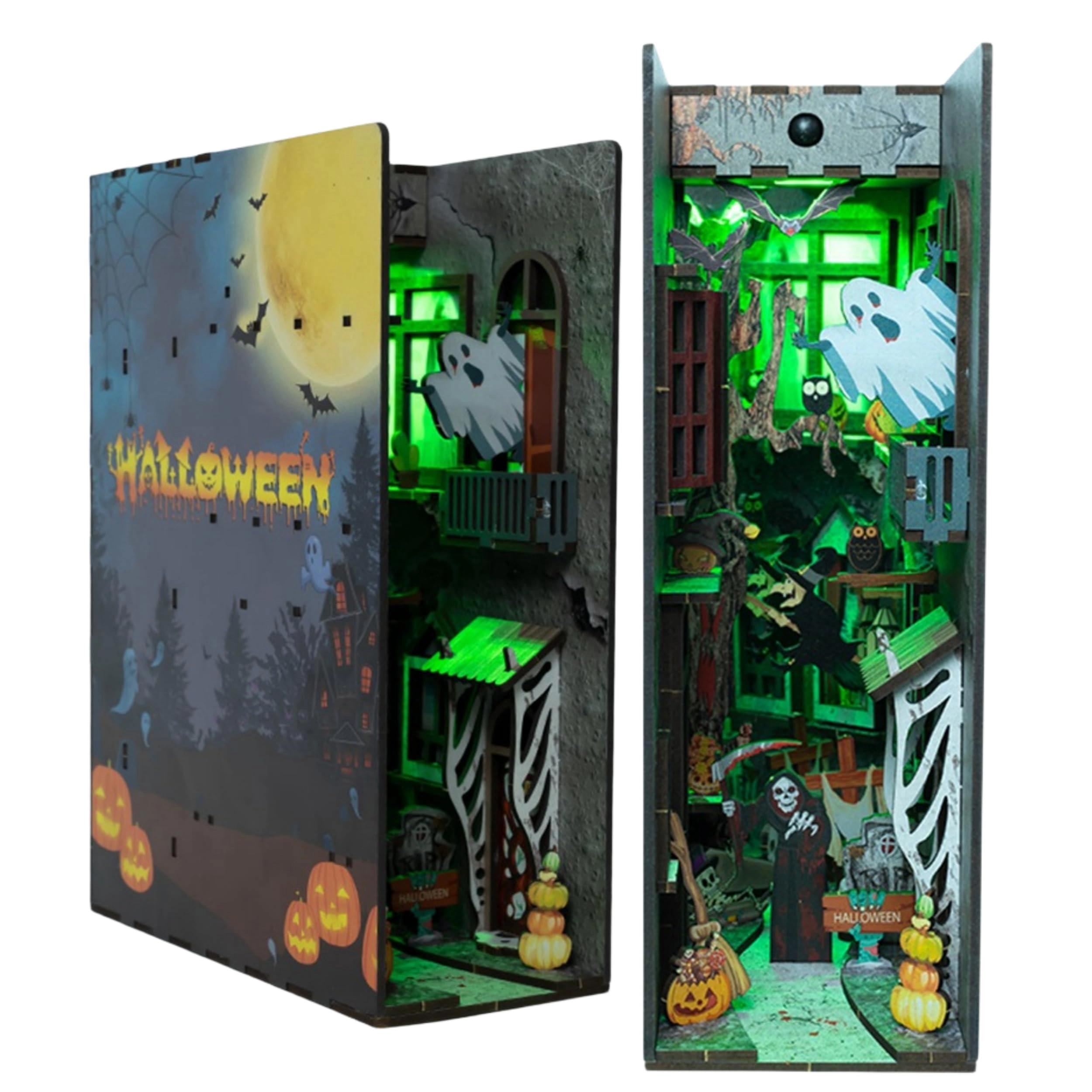 Spooky Alley 3D Wooden Puzzle (zwslm) - 1 pcs, LED