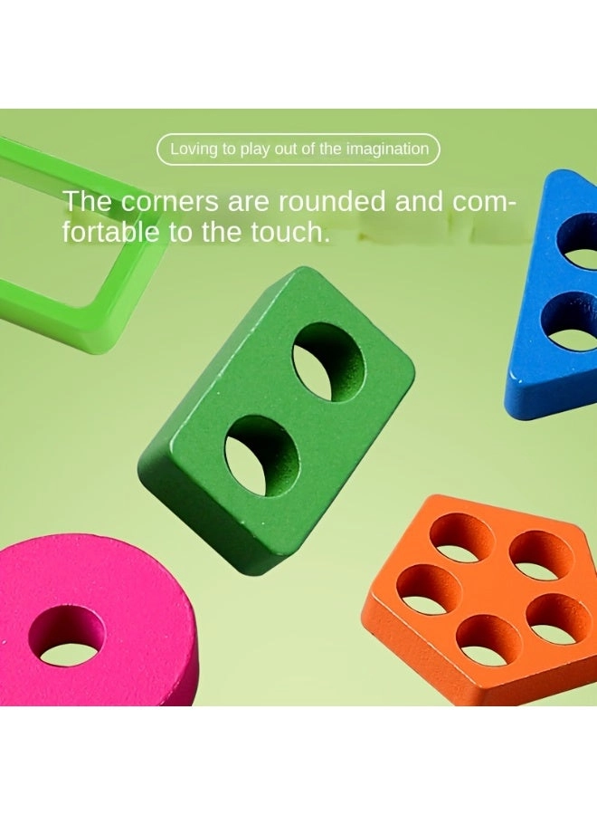 Gradient Column Shape Sorting Puzzle